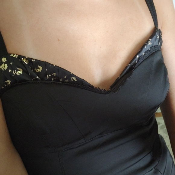 SEXY Guess Jeans Bodycon Mini Evening Dress Sz 3 - Picture 4 of 9